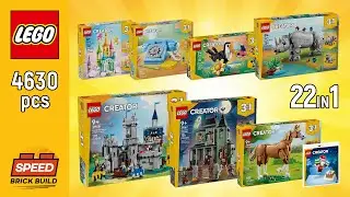 All LEGO Creator 3in1 Summer 2025 (22in1)[4630 pcs] Step-by-Step Building Instructions | SBB
