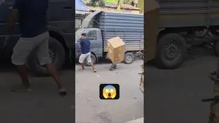 BOX WRAPPING PRANK IN PUBLIC 😯#shorts #funny #comedy #viral