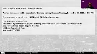 EARD Scoping Meeting: Pemmil West 25th Rezoning
