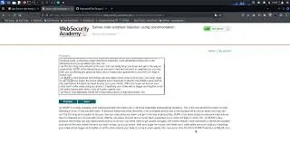 WebSecurityAcademy - Lab: Server-side template injection using documentation