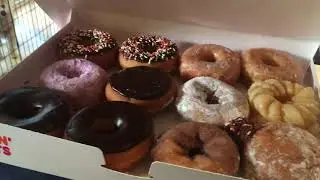 Thank you T-mobile Tuesday!  Redeemed my $2 gift cards at Dunkin.  Got my free dozen stacking a few