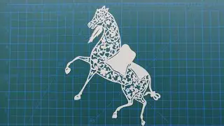 Kaatı Sanatıyla At Yapımı #kaatı #geleneklisanatlar #t&uuml;rksanatları #art #dıy #doityourself #papercut