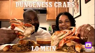 DUNGENESS CRAB & LO MEIN | MUKBANG