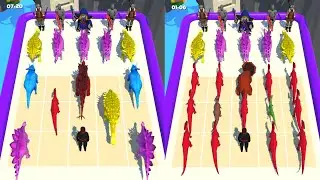 Merge Master - Merge Dinasour _ Red Dragon Army vs Dinosaur 🦖 Monster