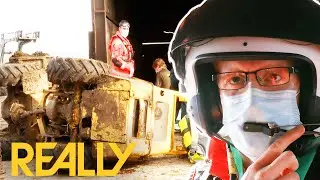 77-Year-Old Farmer Faces Heart Injuries After Getting Caught Under His Tractor | Helicopter ER