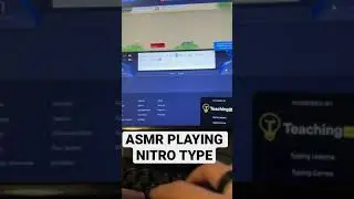 ASKR Akatsuki member plays nitro type #shorts #asmr