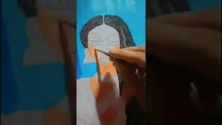 Beautiful acrylic colour painting #beingcreative #art #creativestation #ytshorts