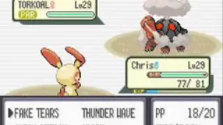 Pok&eacute;mon Emerald - Electric Mono - Flannery Battle