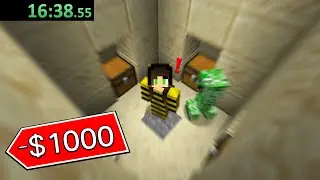 my first minecraft speed run went like this..