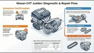 Nissan V6 CVT Judder Fix: P17F0 vs. P17F1 Diagnosis & Chain Inspection (TSB NTB15-015e)