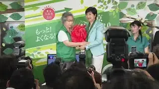 Tokyo's incumbent Governor Koike declares victory after exit-poll projects third term