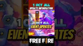 1 OCTOBER 🤫 ALL EVENTS UPDATE IN FREE FIRE VIDEO #shorts #shortsfeed #freefire #gaming #ffshorts