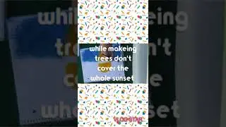 Beautiful sunset reflection (painting edition)