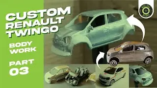 Renault Twingo Modification Body Work-PART 3 #renault #hotwheels #diecastcars #renaultcars