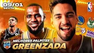 PALPITES DA NBA PARA HOJE 09 01 2026 (SEXTA-FEIRA) + BILHETE PRONTO