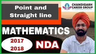 Point and Straight line 2017 2018 | NDA mathematics previous year questions by Sandeep Brar