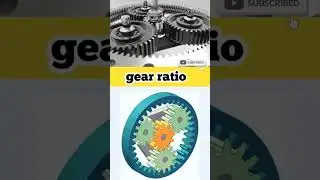gear ratio and rotation motion #mechanicalengineering