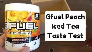 GFUEL PEACH ICED TEA TASTE TEST/ REVIEW