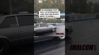 400+ shot of nitrous on this big block Chevy Malibu&hellip;🔥