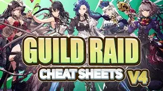 [WoTV] EVEN MORE GUILD RAIDS! Updated Cheet Sheet Infographics!  War of the Visions!