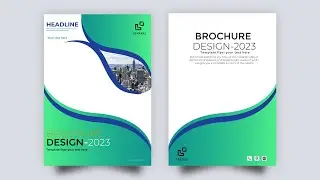Double-Sided Brochure Flyer Design 2023 | How to Professional Design in Illustrator