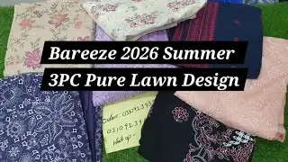 NS Fabric Presents 🌸 Bareeze Summer New Arrival 2026 | PURE LAWN Fabrics