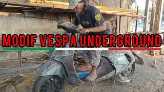 Modif Vespa Bagian Lampu Depan Dan Jok