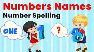 Learn Numbers name in English with spelling, #numbersname #counting #ginti1se10tak #counting1to10 ||