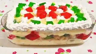 FRUIT CUSTARD TRIFLE RECIPE | VANILLA CUSTARD RECIPE by Aamnas Cuisine #Recipes #HappyCookingToYou