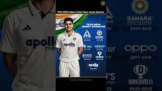 1993-2025 Indian Team Jersey Sponsor #cricket