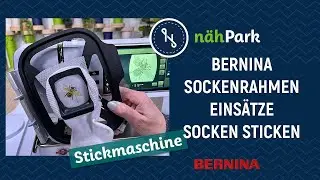 Sticken mit der Stickmaschine - Socken besticken mit BERNINA Stickmaschinen