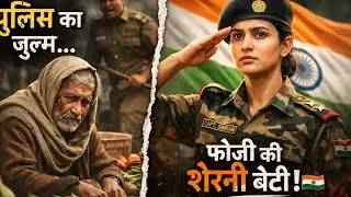 😢 पुलिस ने बूढ़े को मारा, बेटी निकली Army Officerजब एक फौजी बेटी सड़क पर उतर आई 🔥