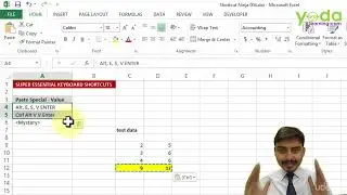 8 |  Must use Shortcut    Paste Special        | MS Excel short tricks      | course/tutorial