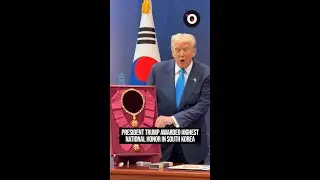President Trump awarded highest national honor in South Korea