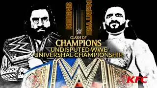 WR3D Clash Of champions Reigns Vs Mcintyre Undisputed Wwe Universal Championship Official Match Card