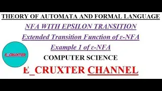 49.Automata_22: ɛ-NFA - Extended Transition Function with example 1