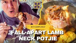 Fall Apart Lamb Neck Potjie | Traditional South African Recipe 🇿🇦
