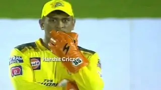 MS Dhoni get feared When Ayush Badoni wining Six Hits  CSK Fan Girl Head In Crowd CSK vsLSG IPL 2022