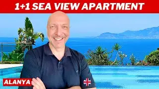 Amazing 1+1 Apartment with Panoramic Sea View in Alanya