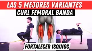 Fortalece tus Isquios 🔥 con estas 5 Variantes de CURL FEMORAL con Banda (Sin máquina)