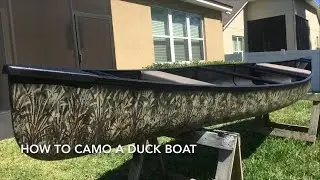 How to Camo a Canoe, Jon Boat, or Duck Boat