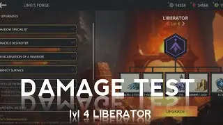 lvl 4 LIBERATOR DAMAGE TEST || SHADOW FIGHT 3