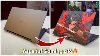 Asus tuf gaming a16 laptop full body wrap with anime petern 🔥