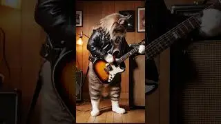 Cat Rocker #cat #cute #rocker #rockstar #solo #guitar