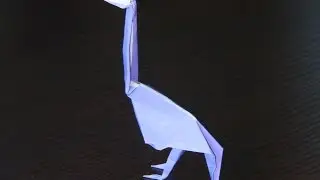 How to fold an origami emu