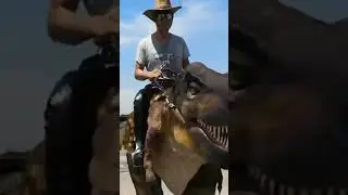 Walking T-rex dinosaur costume