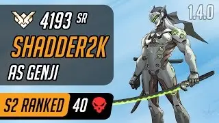 Shadder2k as Genji & Tracer in Lijang Tower [Season 2 - Grand Master - 40 eliminations]
