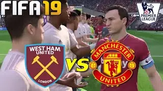 FIFA 19 WEST HAM vs MAN UTD | Premier League | PS4 | gameplay | dynamic and closer camera (HD)