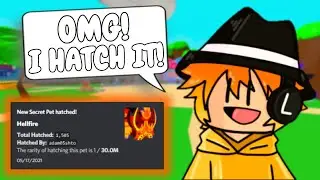 I HATCH THE RAREST SECRET PET IN BUBBLE GUM SIMULATOR | UPDATE 75 - ROBLOX
