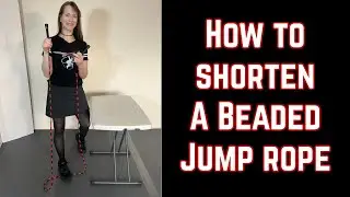 How to shorten a beaded jump rope